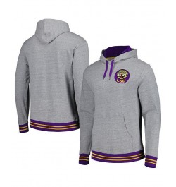 Men's Heather Gray LSU Tigers Pullover Hoodie $48.00 Sweatshirt