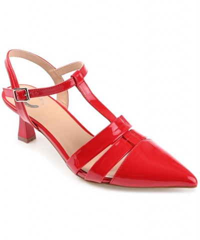 Women's Jazlynn T-Strap Heels PD05 $49.00 Shoes