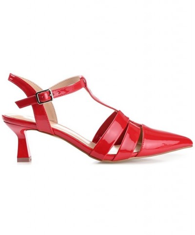 Women's Jazlynn T-Strap Heels PD05 $49.00 Shoes