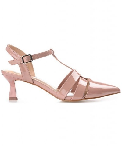 Women's Jazlynn T-Strap Heels PD05 $49.00 Shoes