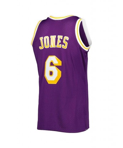 Men's Eddie Jones Purple Los Angeles Lakers 1996-97 Hardwood Classics Swingman Jersey $55.50 Jersey