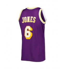 Men's Eddie Jones Purple Los Angeles Lakers 1996-97 Hardwood Classics Swingman Jersey $55.50 Jersey