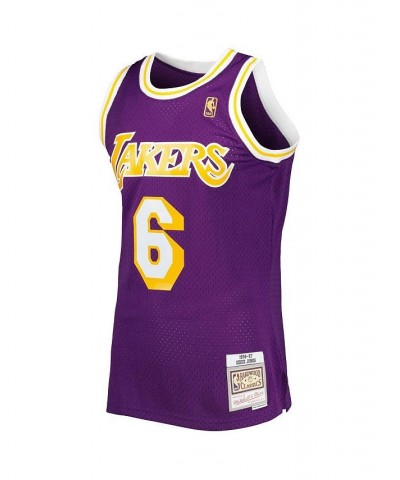 Men's Eddie Jones Purple Los Angeles Lakers 1996-97 Hardwood Classics Swingman Jersey $55.50 Jersey