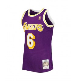 Men's Eddie Jones Purple Los Angeles Lakers 1996-97 Hardwood Classics Swingman Jersey $55.50 Jersey