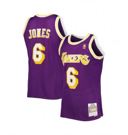 Men's Eddie Jones Purple Los Angeles Lakers 1996-97 Hardwood Classics Swingman Jersey $55.50 Jersey