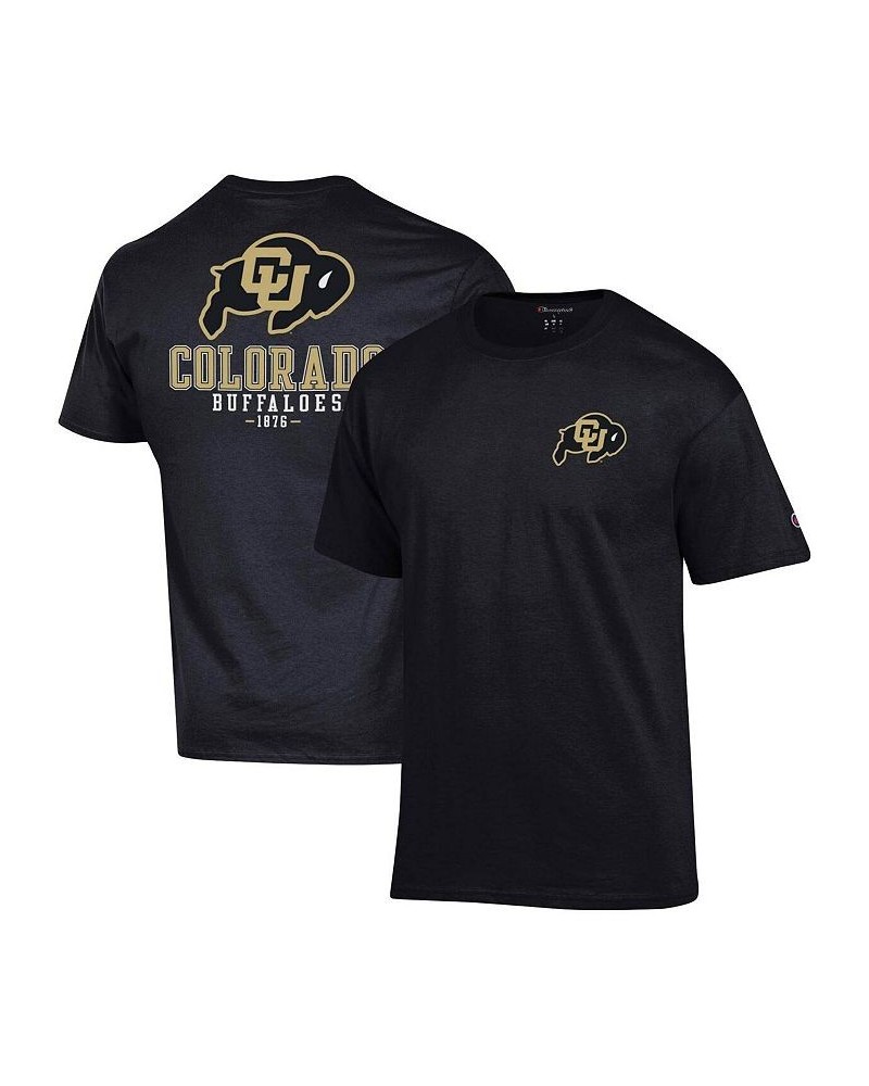 Men's Black Colorado Buffaloes Stack 2-Hit T-shirt $24.74 T-Shirts