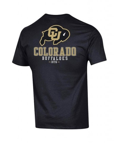 Men's Black Colorado Buffaloes Stack 2-Hit T-shirt $24.74 T-Shirts