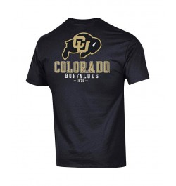 Men's Black Colorado Buffaloes Stack 2-Hit T-shirt $24.74 T-Shirts