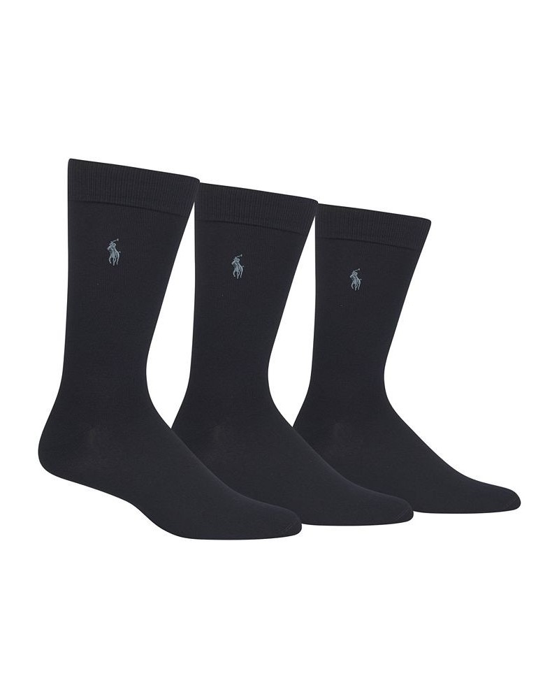 Men's 3 Pack Super-Soft Dress Socks Blue $20.40 Socks