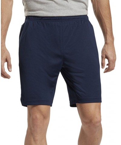 Men's Training Moisture-Wicking Knit Shorts Blue $21.03 Shorts