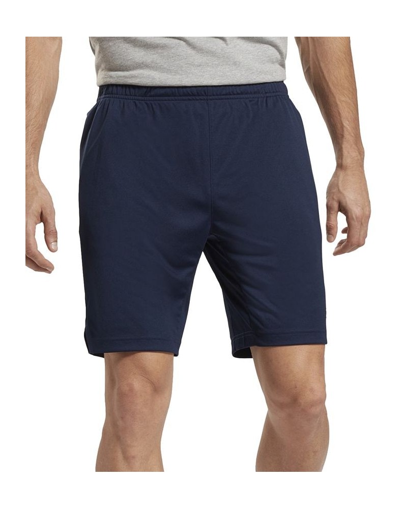 Men's Training Moisture-Wicking Knit Shorts Blue $21.03 Shorts