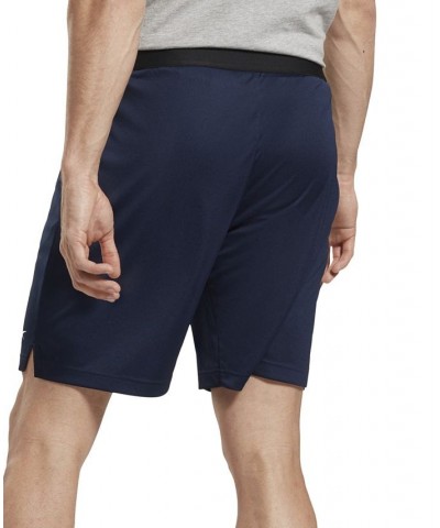 Men's Training Moisture-Wicking Knit Shorts Blue $21.03 Shorts