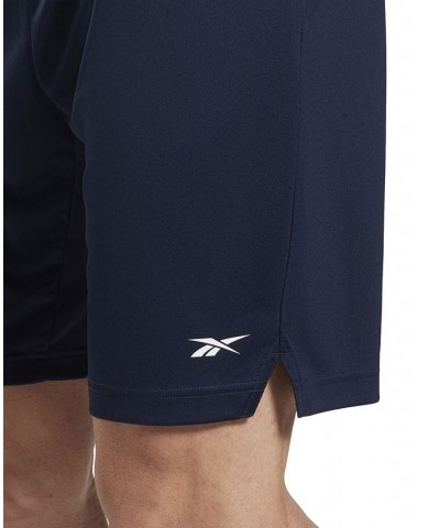 Men's Training Moisture-Wicking Knit Shorts Blue $21.03 Shorts