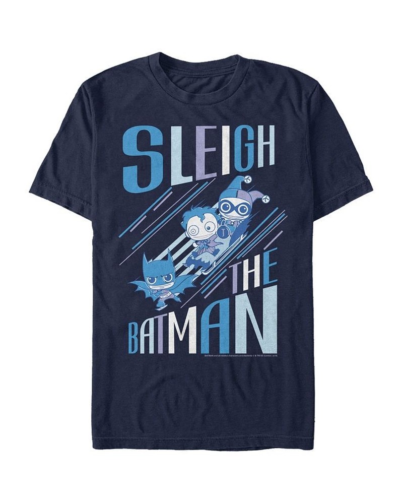 Batman Men's Joker and Harly Quinn Sleigh The Batman Short Sleeve T-Shirt $17.50 T-Shirts