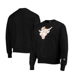 Men's Black Texas Longhorns Vault Logo Reverse Weave Pullover Sweatshirt $31.02 Sweatshirt