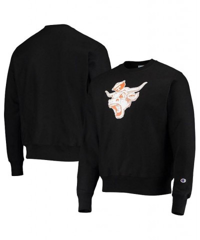 Men's Black Texas Longhorns Vault Logo Reverse Weave Pullover Sweatshirt $31.02 Sweatshirt