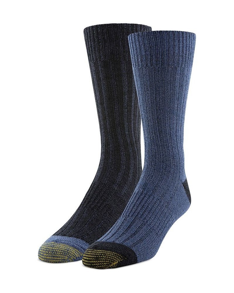 Men's 2-Pk. Shadow Slub Crew Socks Multi $10.71 Socks