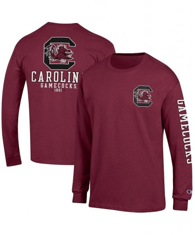 Men's Garnet South Carolina Gamecocks Team Stack 3-Hit Long Sleeve T-shirt $24.50 T-Shirts