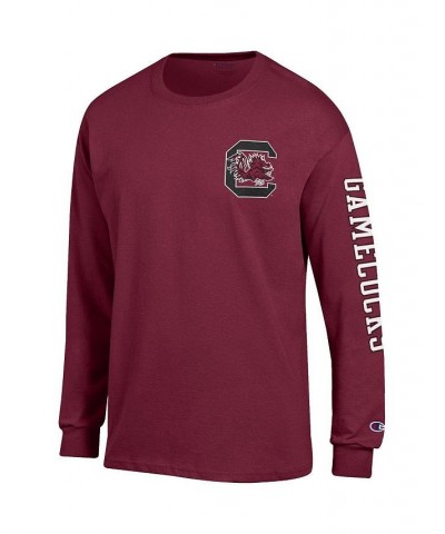 Men's Garnet South Carolina Gamecocks Team Stack 3-Hit Long Sleeve T-shirt $24.50 T-Shirts