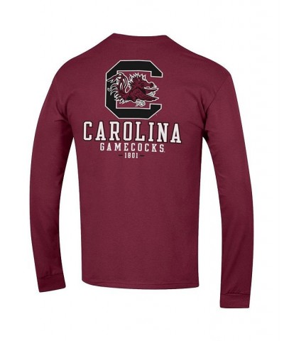 Men's Garnet South Carolina Gamecocks Team Stack 3-Hit Long Sleeve T-shirt $24.50 T-Shirts