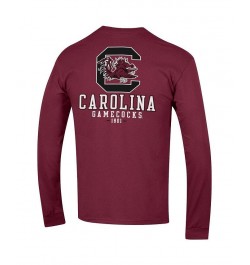 Men's Garnet South Carolina Gamecocks Team Stack 3-Hit Long Sleeve T-shirt $24.50 T-Shirts