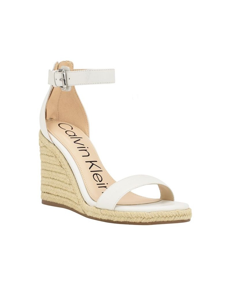 Women's Noshela Espadrille Wedge Dress Sandals White $42.84 Shoes