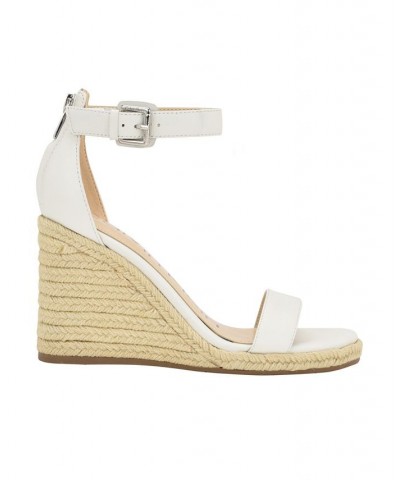 Women's Noshela Espadrille Wedge Dress Sandals White $42.84 Shoes