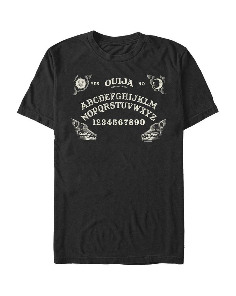 Men's Ouija Board Short Sleeve Crew T-shirt Black $17.15 T-Shirts