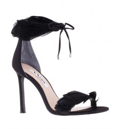 Women's Dianne Feather Detail Evening Pumps Black $55.93 Shoes