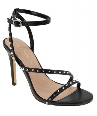 Women's Jillix Studded Sandal Black $58.31 Shoes