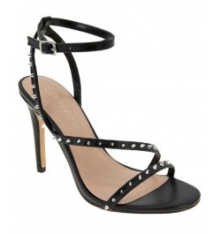 Women's Jillix Studded Sandal Black $58.31 Shoes