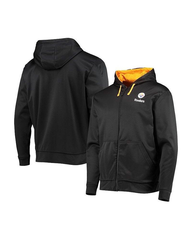 Men's Black and Gold Pittsburgh Steelers Apprentice Full-Zip Hoodie $31.57 Sweatshirt