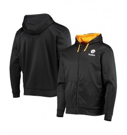 Men's Black and Gold Pittsburgh Steelers Apprentice Full-Zip Hoodie $31.57 Sweatshirt