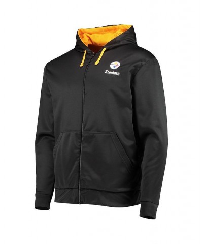 Men's Black and Gold Pittsburgh Steelers Apprentice Full-Zip Hoodie $31.57 Sweatshirt