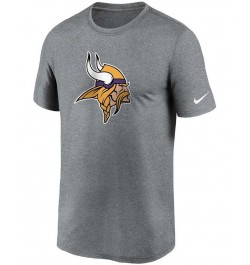 Men's Gray Minnesota Vikings Logo Essential Legend Performance T-shirt $21.00 T-Shirts