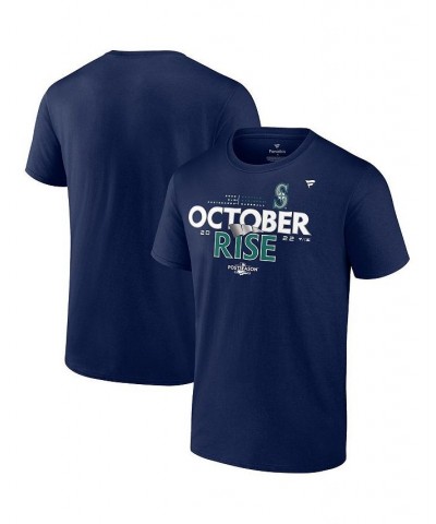 Men's Branded Navy Seattle Mariners 2022 Postseason Locker Room T-shirt $22.00 T-Shirts