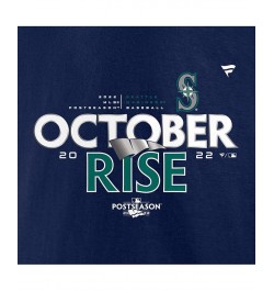 Men's Branded Navy Seattle Mariners 2022 Postseason Locker Room T-shirt $22.00 T-Shirts