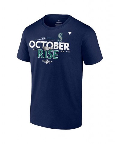 Men's Branded Navy Seattle Mariners 2022 Postseason Locker Room T-shirt $22.00 T-Shirts