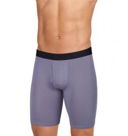 Active Ultra Soft Modal 9" Long Leg Boxer Brief Lantern Grey $9.74 Underwear