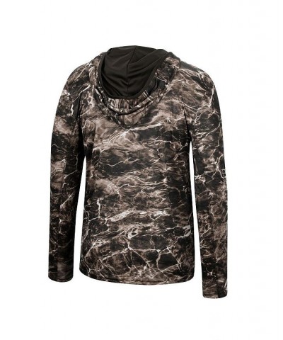 Men's Black Nebraska Huskers Mossy Oak SPF 50 Performance Long Sleeve Hoodie T-shirt $27.30 T-Shirts