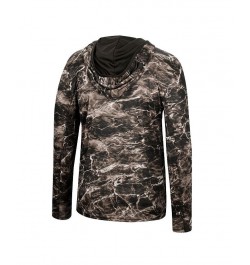 Men's Black Nebraska Huskers Mossy Oak SPF 50 Performance Long Sleeve Hoodie T-shirt $27.30 T-Shirts