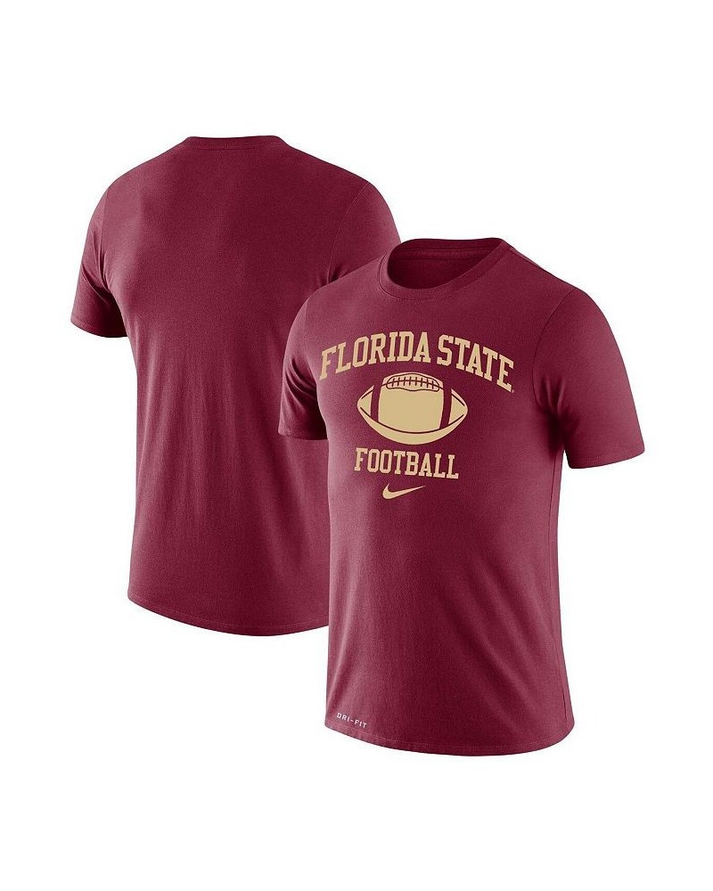 Men's Garnet Florida State Seminoles Retro Football Lockup Legend Performance T-shirt $23.00 T-Shirts