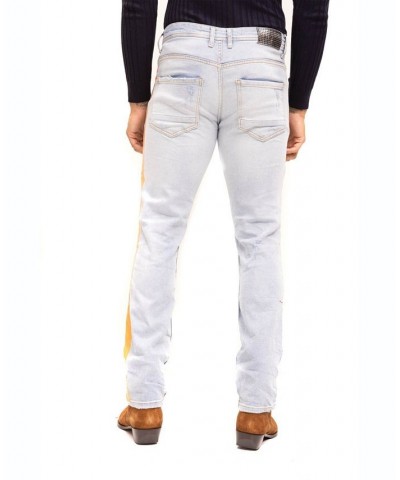 Men's Modern Splattered Stripe Jeans $59.70 Jeans