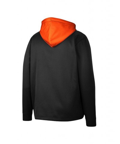 Men's Black Miami Hurricanes Luge 3.0 Quarter-Zip Hoodie $36.55 Sweatshirt