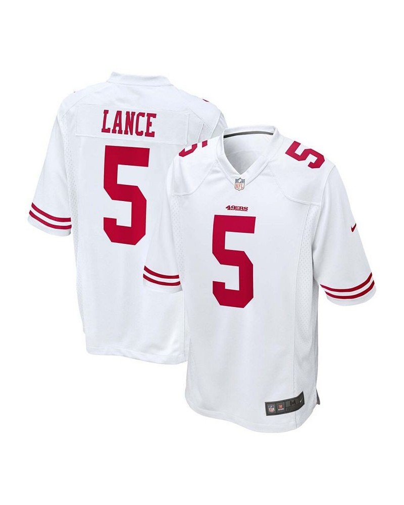 Men's Trey Lance White San Francisco 49ers 2021 NFL Draft First Round Pick Game Jersey $54.99 Jersey