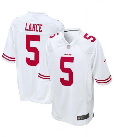 Men's Trey Lance White San Francisco 49ers 2021 NFL Draft First Round Pick Game Jersey $54.99 Jersey