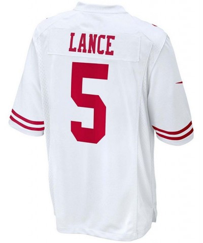 Men's Trey Lance White San Francisco 49ers 2021 NFL Draft First Round Pick Game Jersey $54.99 Jersey