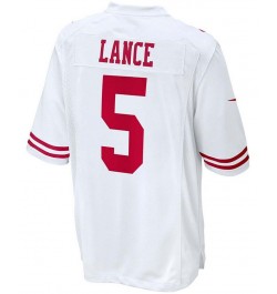 Men's Trey Lance White San Francisco 49ers 2021 NFL Draft First Round Pick Game Jersey $54.99 Jersey