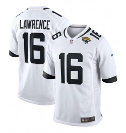 Men's Trevor Lawrence White Jacksonville Jaguars 2021 NFL Draft First Round Pick Game Jersey $49.22 Jersey