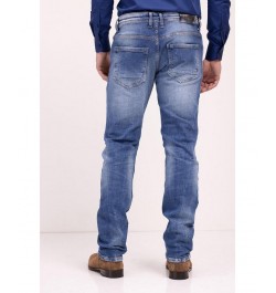 Men's Modern Sanded Denim Jeans Blue $51.00 Jeans